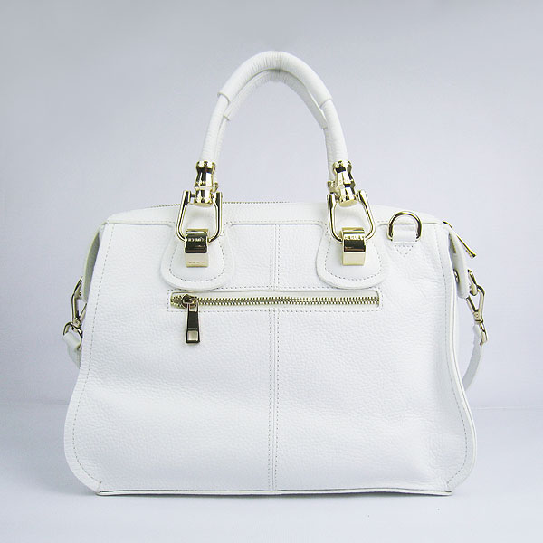 Replica Hermes New Arrival Double-duty leather handbag White 60669 - Click Image to Close